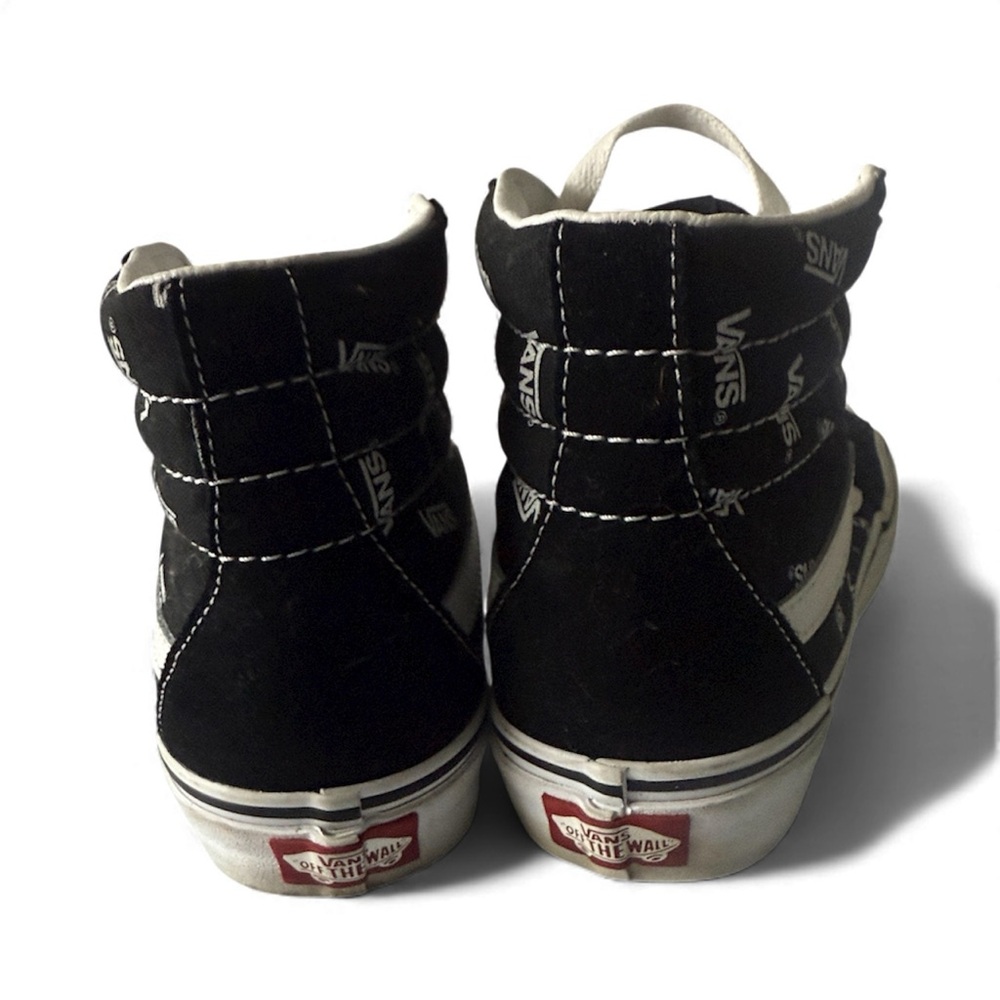 Vans Kids Black and White Logo High-Tops - Men’s 6.5 or Women’s 8.0